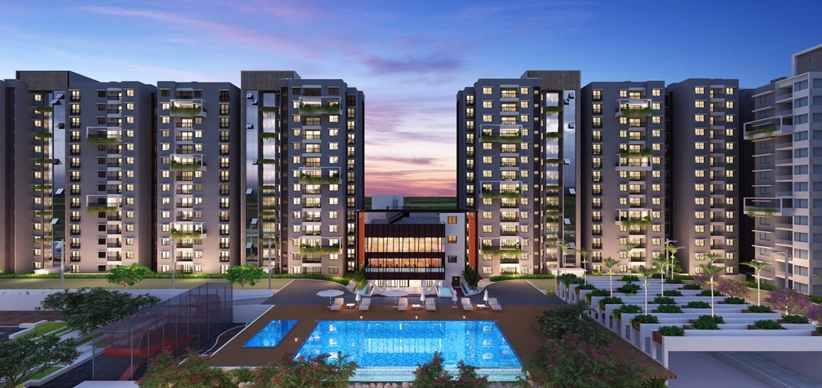 Purva Codename Flow Swimming Pool View